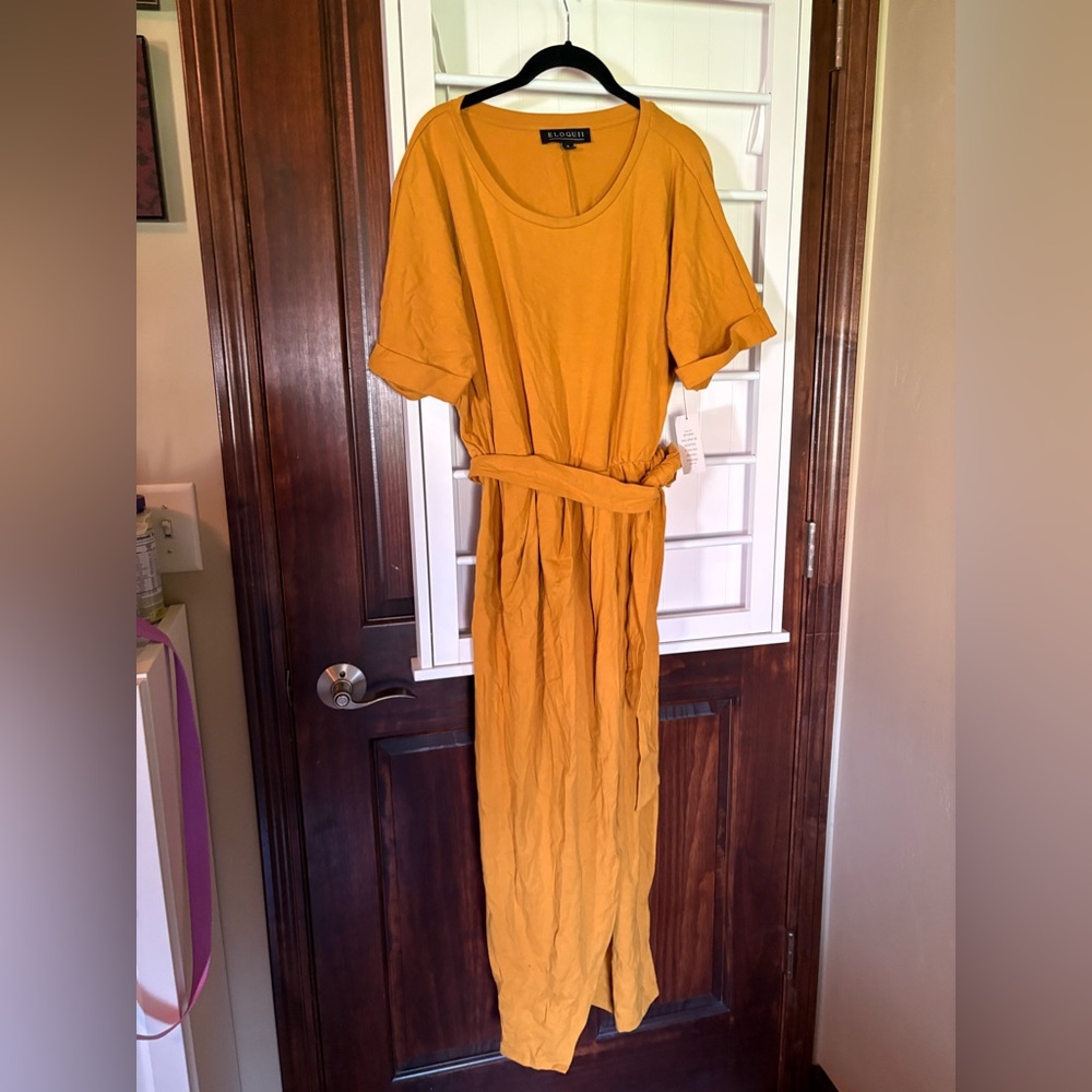 Eloquii Size 16 Midi Knotted Dress NWT